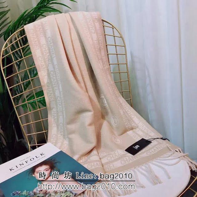CHANEL香奈兒 2018年度最新火爆款 條紋百搭羊絨混紡圍巾 LLWJ6797